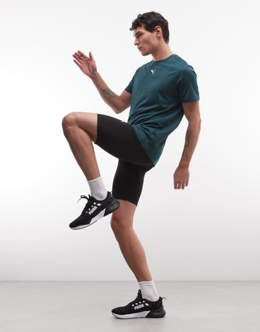 Puma Run foundation 8" short tights men in black, 2 of 5