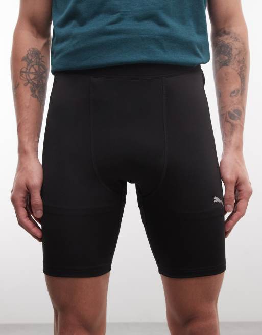 Puma Run foundation 8" short tights men in black, 4 of 5
