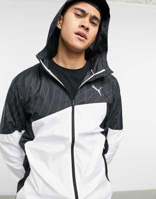 run graphic hooded jacket