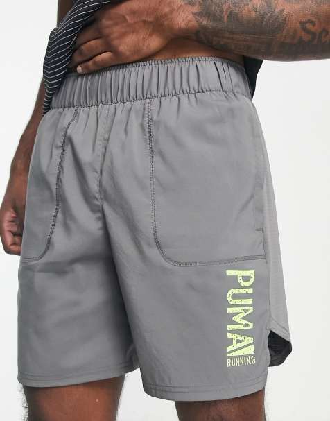 Puma Run PLCD Graphic 7inch shorts in grey - view 1