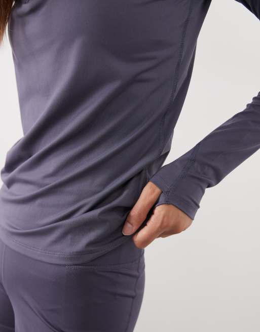 Puma Run velocity cloudspun quarter-zip top in gray, 2 of 4