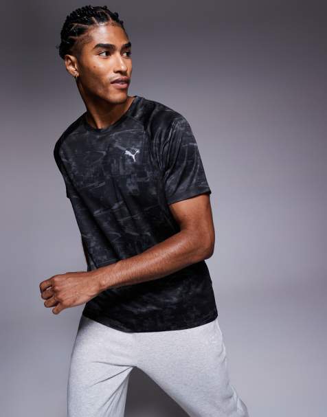 PUMA – Run Velocity – Czarny T-shirt we wzór - view 1