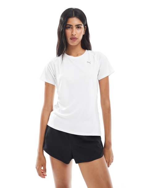 Puma Run Velocity poly t-shirt in white - view 1
