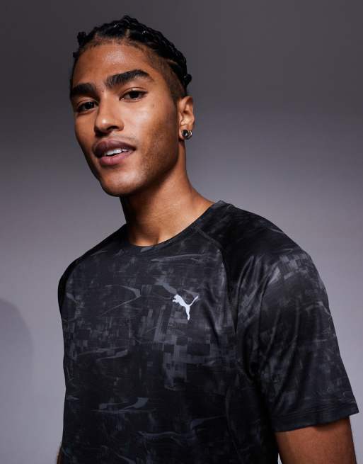 PUMA Run Velocity print t-shirt in black, 5 of 5