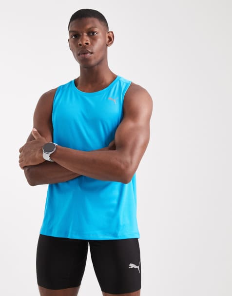 Puma Run Velocity tank in blue - view 1