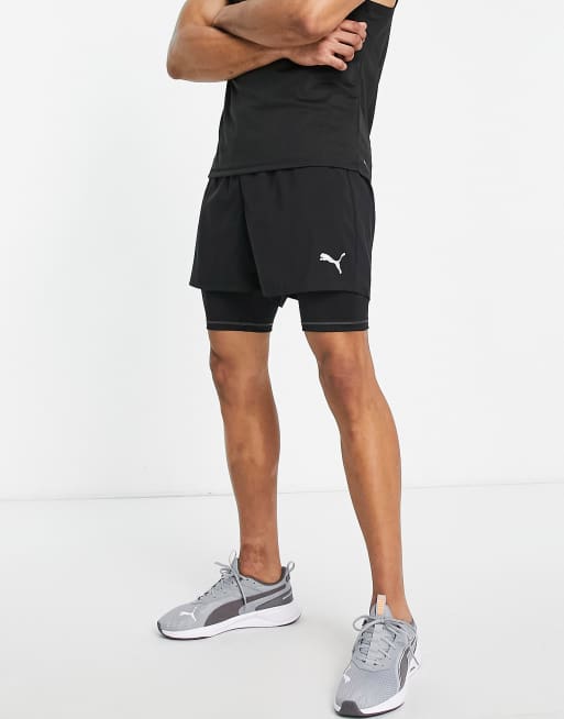 Puma Running 2in1 5 shorts in black