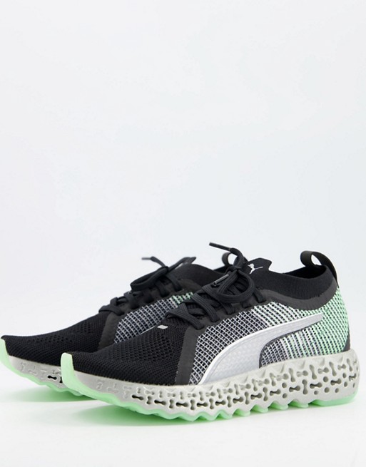 Puma Running Calibrate Runner trainers in black and green
