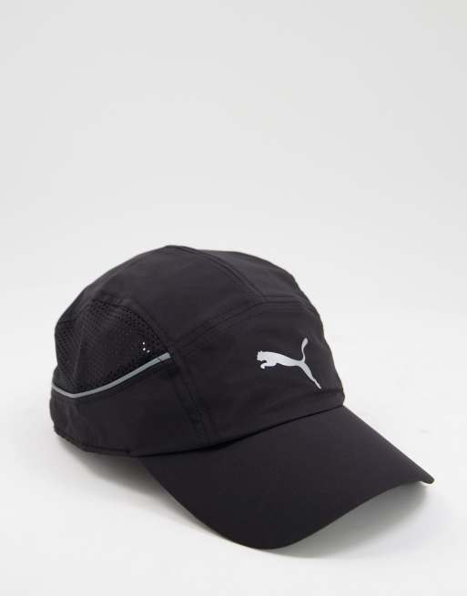 Puma - Running - Cappellino in tessuto leggero nero con dettagli catarifrangenti