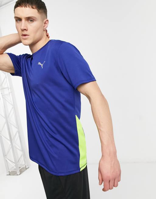 PUMA - Running - Favorite - T-shirt i blå