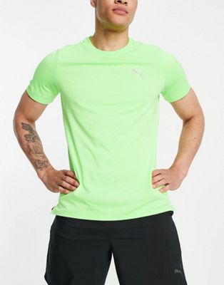 Puma Running Favorite t-shirt in bright green