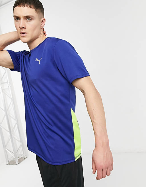 Puma Running Favourite t-shirt in blue | ASOS