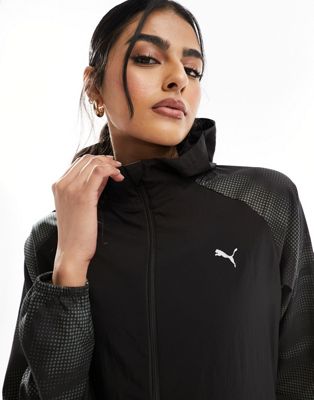 Puma Running Favourite woven jacket in black