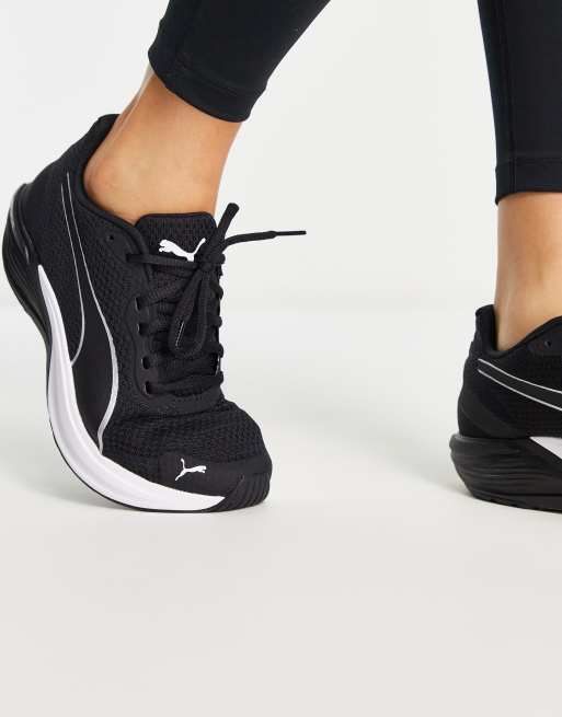 Puma Running Feline Profoam trainers in black and white | ASOS