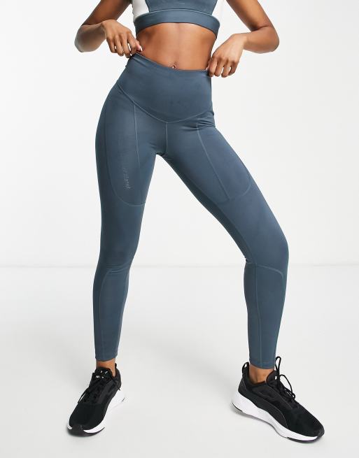 PUMA Womens Iconic T7 Leggings Blue Fog Medium 