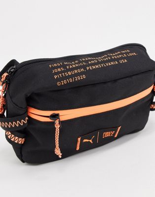 puma running flat waist bag