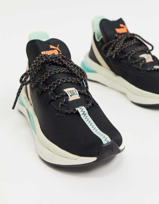 Puma Running First Mile LQD Cell shatter sneakers in black