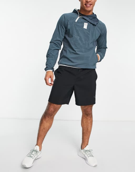 英　0730 PUMA Running First Mile woven jacket in blue and cream | ASOS