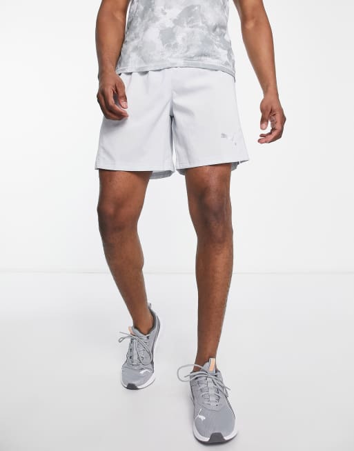 Puma Running - Geweven short van 7 inch in grijs