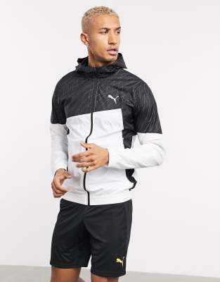 black and white puma jacket