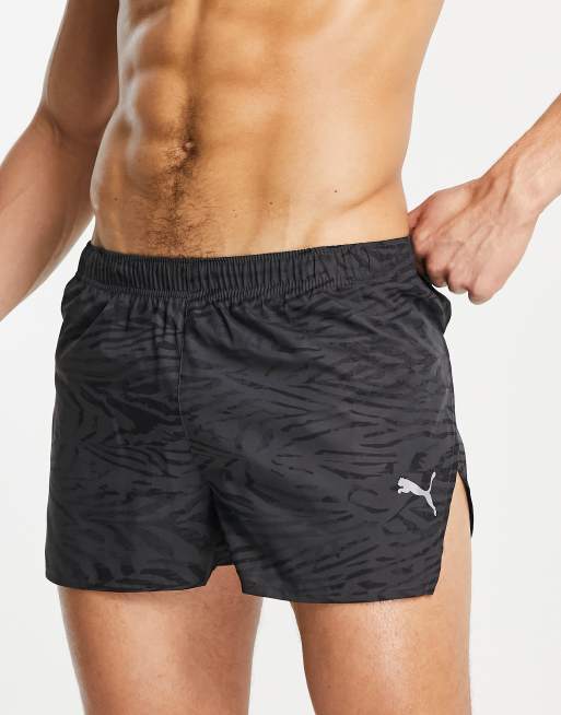 Run Favourite Split Running Shorts Men, Black, Puma