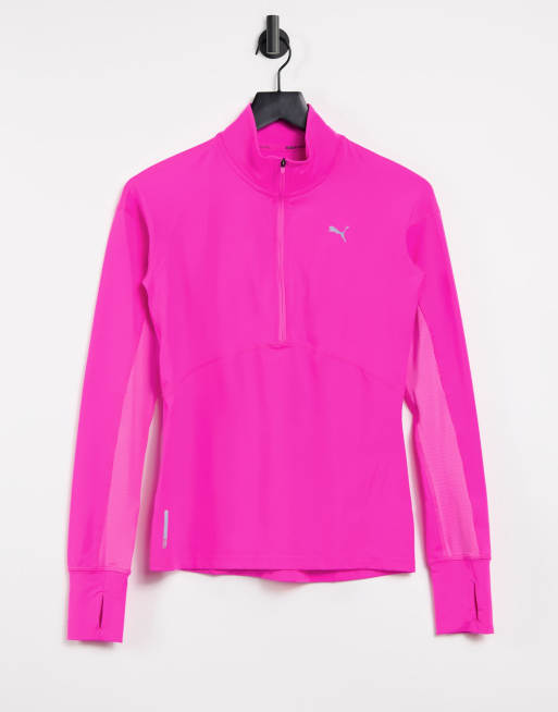 Neon pink outlet half zip