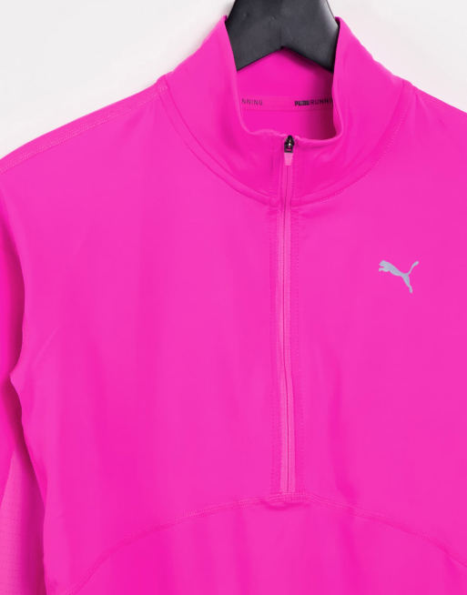 Pink puma shop half zip