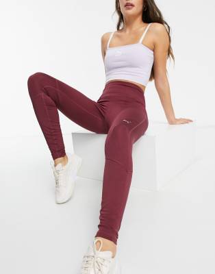 puma burgundy leggings