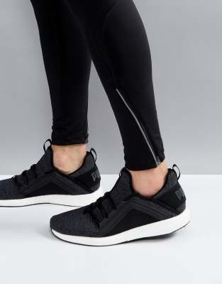 puma nrgy knit black