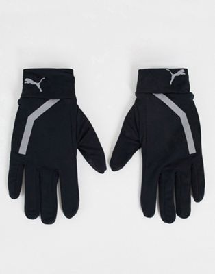 Puma Running performance gloves in black