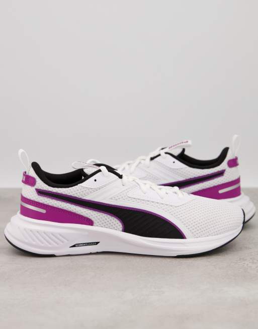 Puma Running scorch trainers in white and purple | ASOS