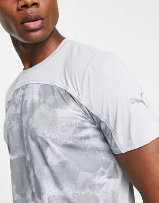 T-shirt grigia con grafica-Grigio - Puma T-shirt donna  - immagine3