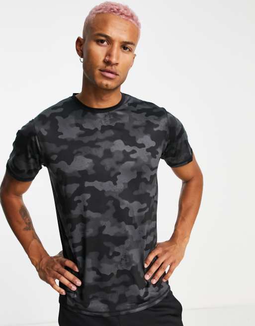 Grey camouflage t clearance shirt