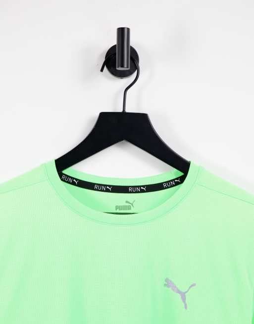 Puma Running t shirt in green ASOS