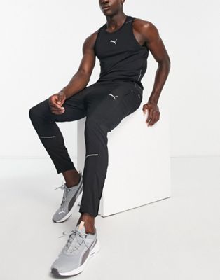Puma Running tapered joggers in black