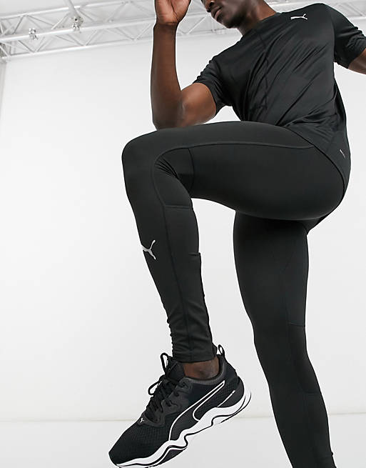 Trousers & Chinos Puma Running tights in black 