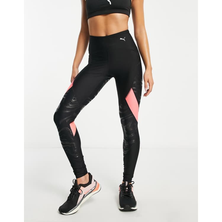 PUMA Brushed Ultraform High-Waisted All Over Print Run Tights