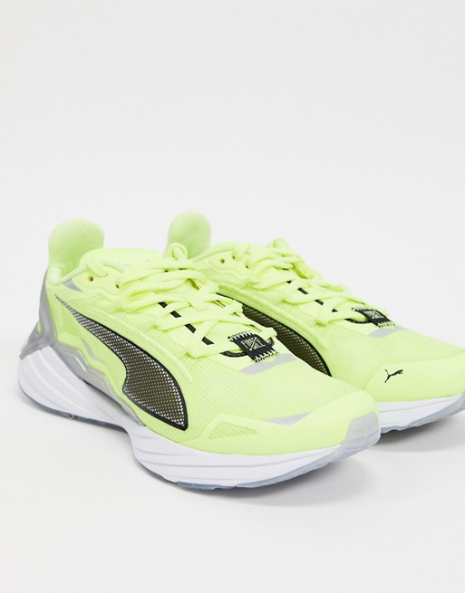 Puma Running Ultraride sneakers in neon