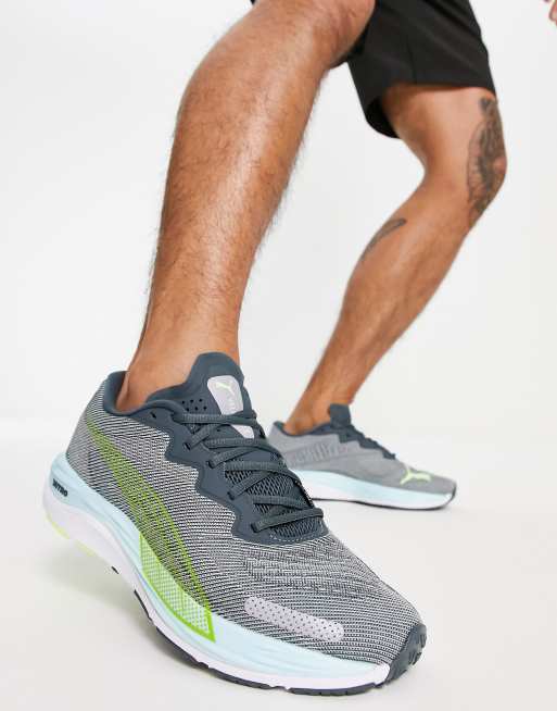 Puma Running Velocity Nitro 2 trainers in blue and yellow | ASOS