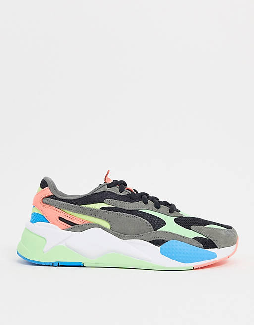 Puma RX-X3 energy sneakers in black and multicolor