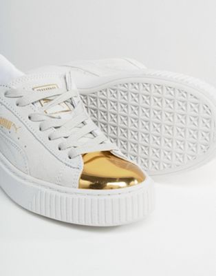 scarpe da ginnastica dorate