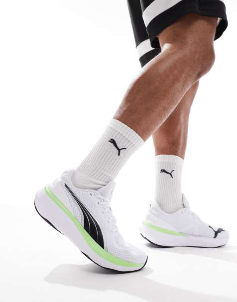 PUMA - Scend Pro 2 - Sneakers bianche e lime - view 1
