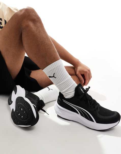 PUMA - Scend Pro 2 - Sorte og hvide sneakers - view 1