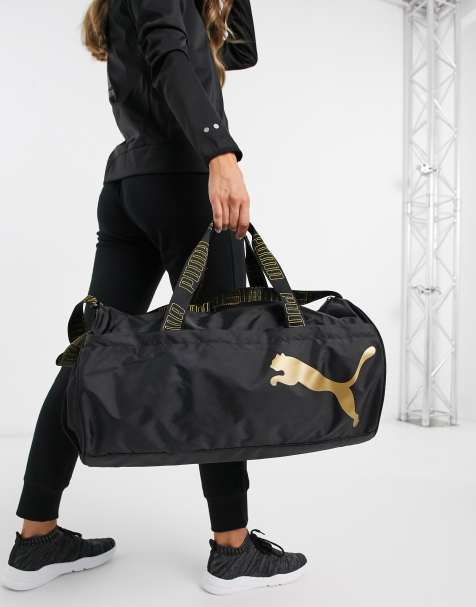 Puma – Schwarze Sporttasche mit Logo