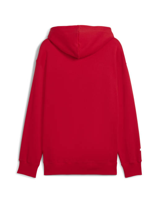 Puma Scuderia ferrari hp race big shield hoodie in rosso corsa ASOS