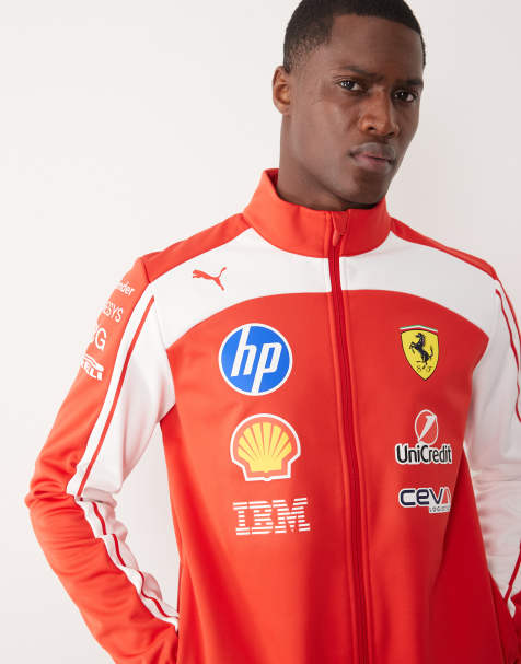Puma Scuderia ferrari hp replica drivers softshell jacket in red - view 1