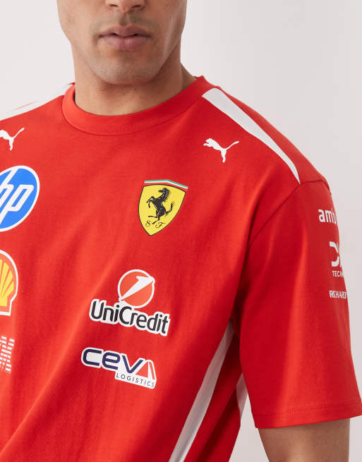 Puma Scuderia ferrari hp replica drivers tee in red, 5 of 5