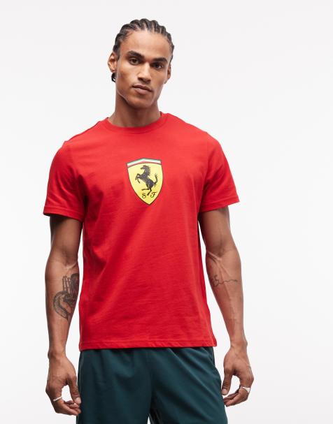 Puma Scuderia ferrari shield tee in red - view 1