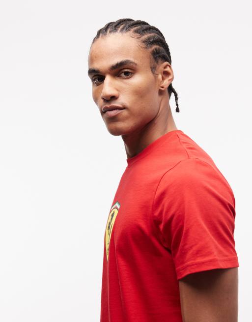 Puma Scuderia ferrari shield tee in red, 4 of 5