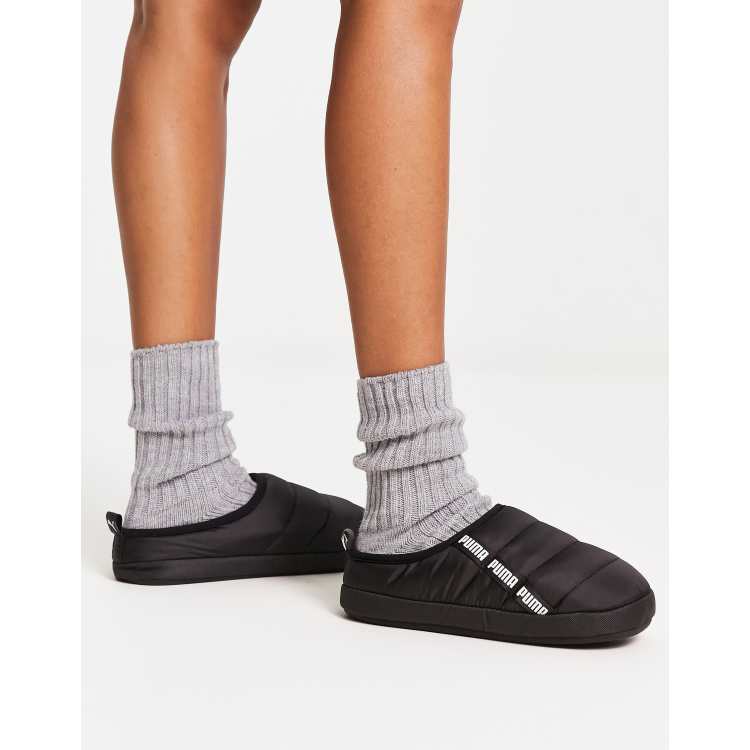 Puma Scuff Chaussons Noir ASOS