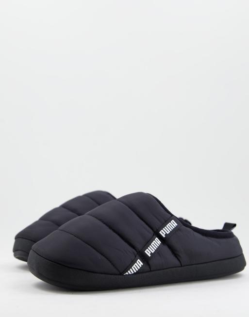 Puma Scuff slippers in black | ASOS